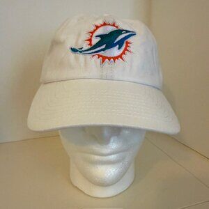 Miami Dolphins Logo Cap Fan Favorite NFL Adult Adjustable White Hat